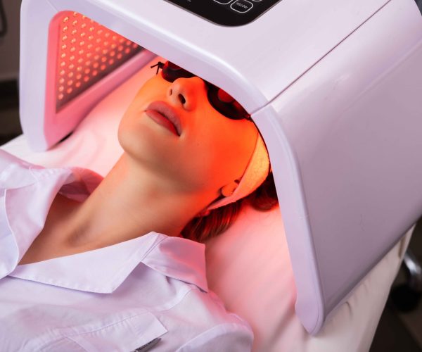 Phototherapy involves exposing affected skin to controlled doses of ultraviolet (UV) light to reduce inflammation, slow abnormal skin cell growth, and improve symptoms of various chronic skin diseases.