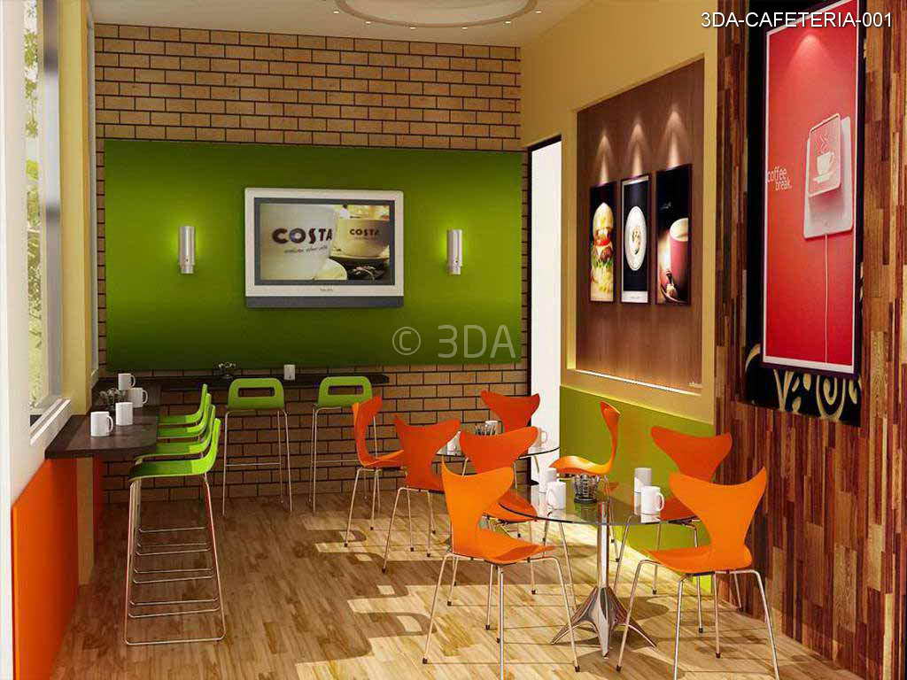 3DA : Office Cafeteria Interior Design